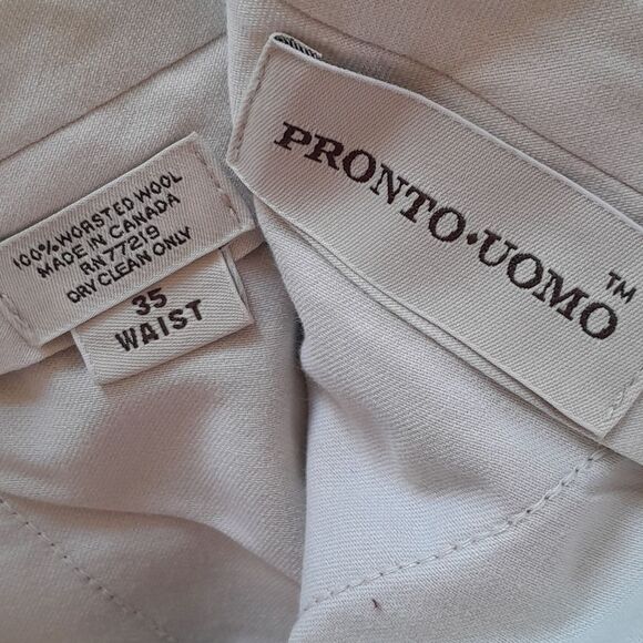 Pronto Uomo- Worsted Wool Trousers - Picture 4 of 16
